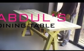 ABDUL makes our dining table | Family VLOG