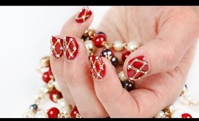 Royal Easter Nail Art for Short Nails: Faberge Eggs Inspired