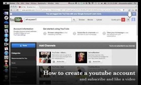 How-to Create a youtube account