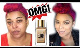 BEST DRUGSTORE FOUNDATION for GLOWY SKIN | Covergirl Vitalist Healthy Skin Elixir on DRY / SKIN