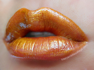Golden Ticket Carousel Gloss by Lime Crime. See whole look here: http://www.maryammaquillage.com/2012/10/in-white-of-night.html