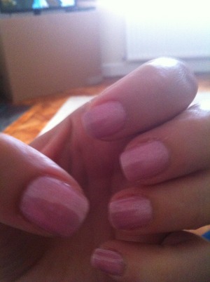 Pink nails, pedal faster suzi by opi. Simple and love it. 
