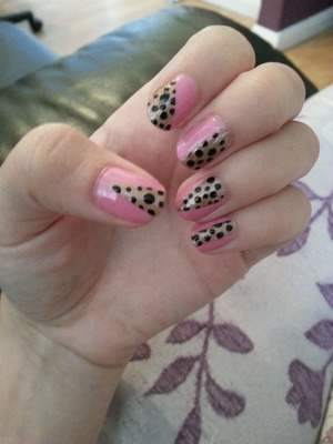 I just used tape and a dotting tool :)
