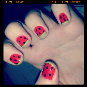 watermelon nails <3 