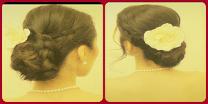 How to do your own hairstyle for your wedding.  Formal Wedding Updo Hair Tutorial.  Braided Sock Bun.
http://youtu.be/5PSVzKJPguw