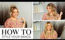 Three different ways to style your bangs | Milk + Blush