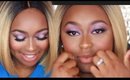 Flawless Soft Pink & Purple Look | Doing someones makeup |darbiedaymua
