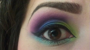 Used the Sugarpill Heartbreaker palette and Poison Plum.