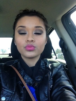 No filter , I loved my make up today 
NYX matte cream on the lips 