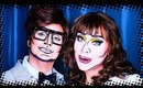 Pop Art Makeup Rocky Horror Picture Show Brad and Janet DAMMIT JANET- mathias4makeup