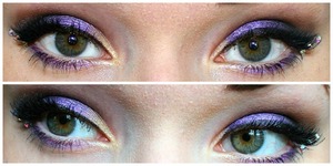 Purple eyeshadow really makes green eyes stand out!
Tutorial here :) https://www.youtube.com/watch?v=17ZL6n4WnV4