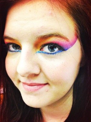 80s makeup I did on my friend for an 80s theme party