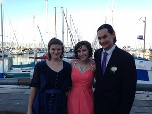 This was one of my prom pictures! We were at an exclusive club in SF since it consisted on Homeschoolers like myself