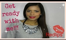 Get ready with me-Redlips Collab with Dana's beauty