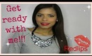 Get ready with me-Redlips Collab with Dana's beauty