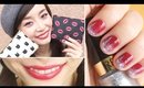 [English Subs] My Lipstick Tricks + Glitter Gradient Nails with Sponge／ELLEgirl1月号の付録が豪華過ぎる!!