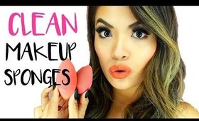 How To Clean, Disinfect, & Remove Stains from Beauty Blenders | Belinda Selene