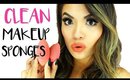 How To Clean, Disinfect, & Remove Stains from Beauty Blenders | Belinda Selene