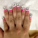 pink and whites I did