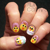 Easter Chick Nail Art