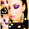Purple eye shadow/ Glam look