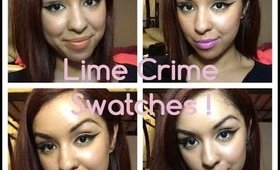 Lime Crime Collection/Swatches !