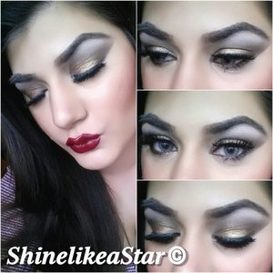I created a subtle smoky eyeshadow look to complement the deep red lips! Follow me on Instagram for more look @shinelikeastarxxx
