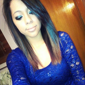 this was my look on New Years Eve. I absolutely love bright vibrant colors. 