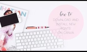 how to install and upload new fonts to canva
