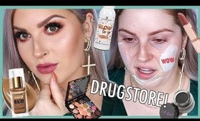 Drugstore FIRST IMPRESSIONS 🤯 Full Face of Affordable Makeup!!