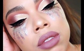 GLITTER TEARS, COACHELLA FESTIVAL MAKEUP TUTORIAL