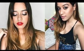 Chatty Get ready With Me | Bronze Eyes with two lip options