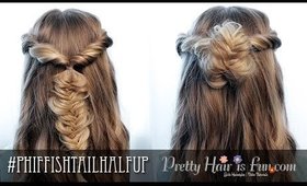 How To: 2 In 1 Fishtail Half Up Hairstyle | Pretty Hair is Fun