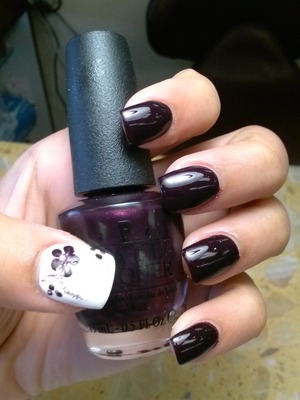 opi deep purple/red sparkles (couldn't find the name)