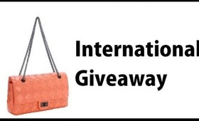 Review & Giveaway :: Caroline Double Flap Leather Bag Orange