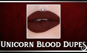 Dupes for Jeffree Star's 'Unicorn Blood' + Swatches