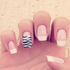 French Tip and Zebra!