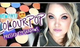 NEW COLOURPOP PRESSED EYESHADOWS | SWATCHES + REVIEW