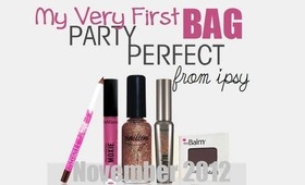 November Ipsy Bag 2012 - First Bag Ever - First Impression/Thoughts (VLOG)