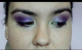 Dramatic Purple Smokey Eyes Look