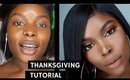 Thanksgiving Talk Through Makeup Tutorial 2017 | Dark Skin