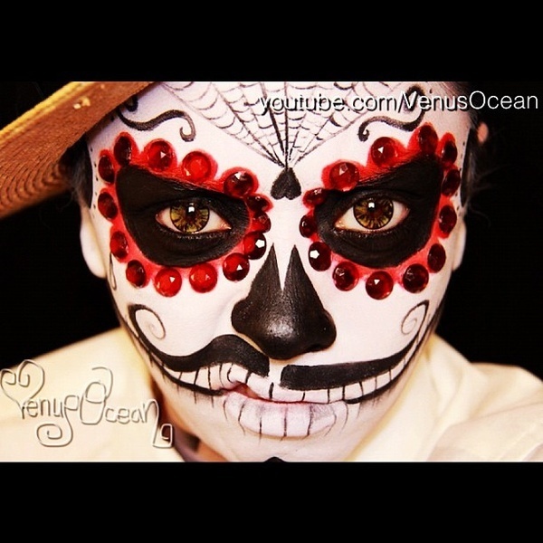 Albums 104+ Wallpaper Day Of The Dead Halloween Makeup Completed 10/2023