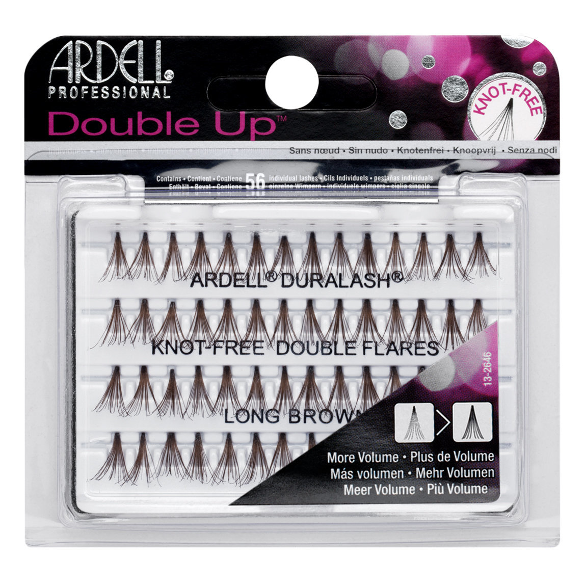 Ardell Double Up Individuals Knot-Free Lashes Long Brown alternative view 1.