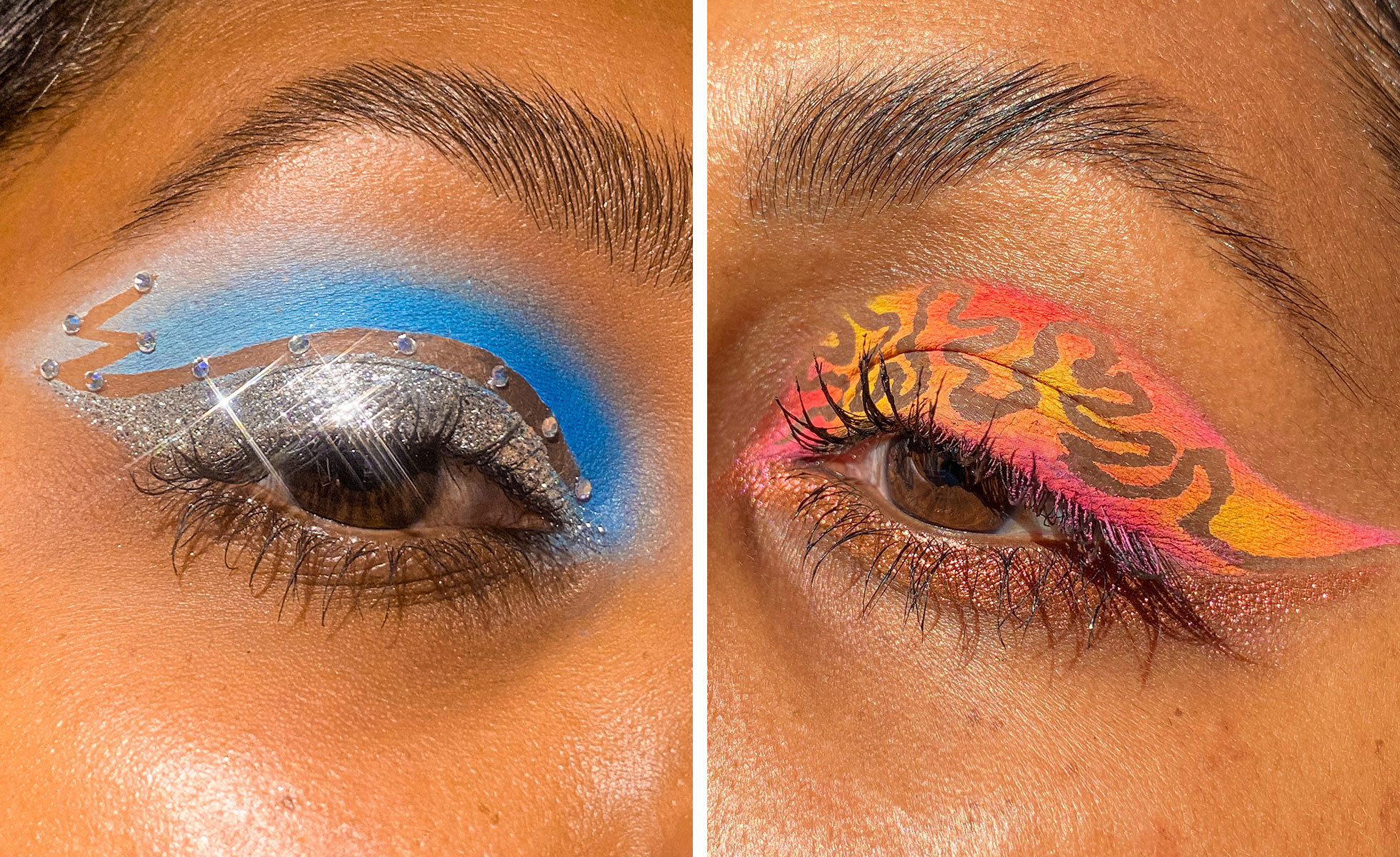 Photo: Lavanya Wiles | “Peel Reveal” eye makeup looks