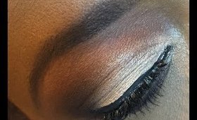 Makeup for beginners using the Black Radiance "on point" eyeshadow trio