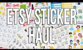 Etsy Sticker Haul | Pretty on Paper Co, Rainbow Bunny Co, and MORE!