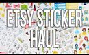 Etsy Sticker Haul | Pretty on Paper Co, Rainbow Bunny Co, and MORE!