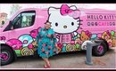VLOG: Hello Kitty Cafe Truck in Fresno!