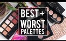 5 BEST + 5 WORST: EYESHADOW PALETTES | WHAT'S HOT OR NOT?! |JamiePaigeBeauty