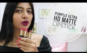 A Quick Lipstick Hack + Purplle Ultra HD Matte Lipstick Review || Affordable Matte Lipsticks